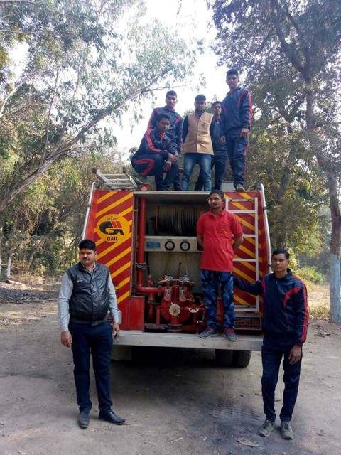 Field Exercise with GAIL Fire Tender